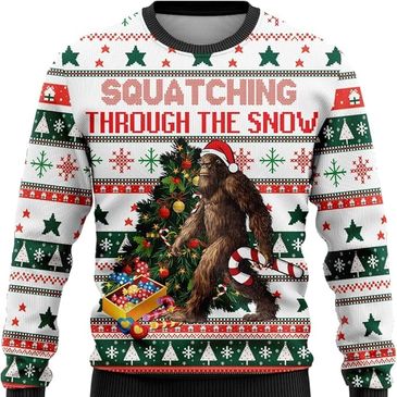 Bigfoot Christmas sweater