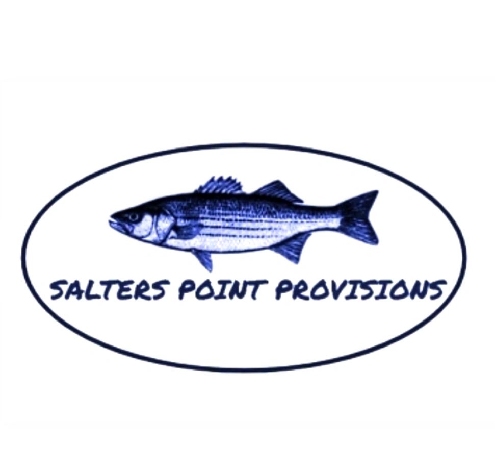 Salter's Point Provisions striped bass logo