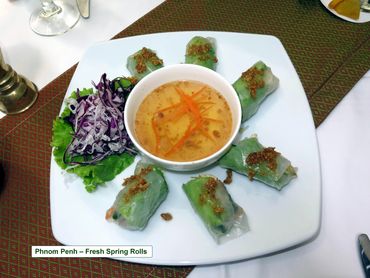 Cambodian Food Photos - Fresh Spring Rolls