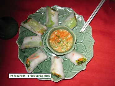Cambodian Food Photos - Fresh Spring Rolls