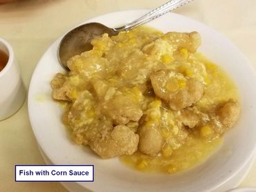 Hong Kong (Cantonese) Food Photos - Fish with Corn Sauce