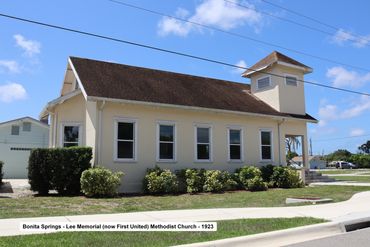 Southwest Florida History Photos - Bonita Springs, Lee Memorial Methodist Church, 1923