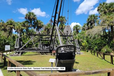 Southwest Florida History Photos - Tamiami Trail Walking Dredge, 1924 - Collier-Seminole State Park