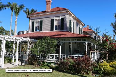 Southwest Florida History Photos - Thomas Edison's Home, Fort Myers, 1886