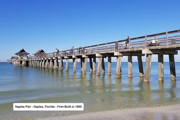 Southwest Florida History Photos - Naples Pier - First Built 1889 - Naples, Florida