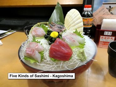 Photos of Meals in Japan - Sashimi