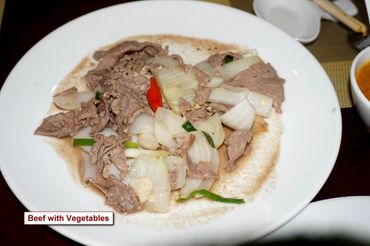 Meals in Vietnam Photos - Beef with Vegetables
