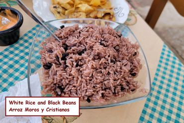 Cuban Food Photos - White Rice and Black Beans