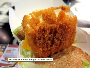 Southern India Food - Photos - McDonald's Paneer 'Burger' (Fried Cheese)