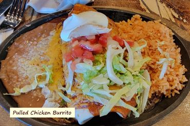 Southwest Florida Food Photos - Pulled Chicken Burrito