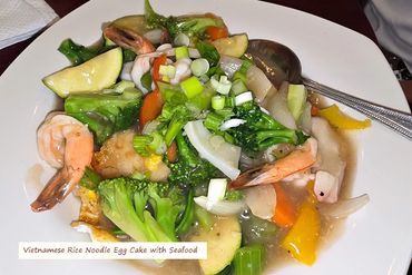 Southwest Florida Food Photos - Rice Noodle Egg Cake with Seafood