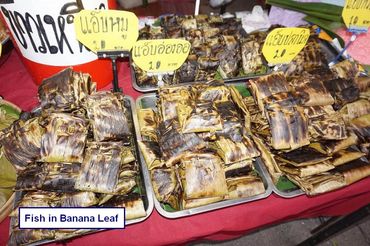 Thai Food - Photos - Fish in Banana Leaf