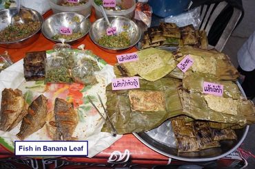 Thai Food - Photos - Fish in Banana Leaf