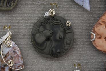 Wire Wrapped Horse and Colt Jasper Pendant
#HorseAndColtJasperPendant  