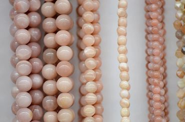 Moonstone beads, Peach moonstone, rainbox moonstone round beads, faceted rondelle beads