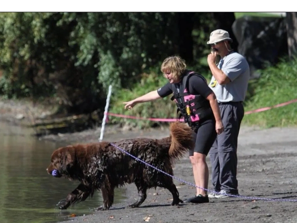 Nevaeh at a water test