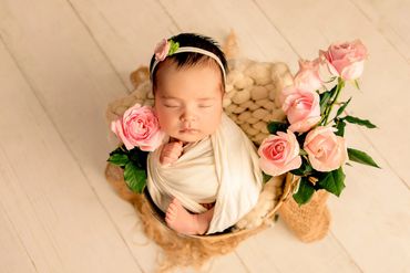 Ensaio newborn em estudio em belo horizonte