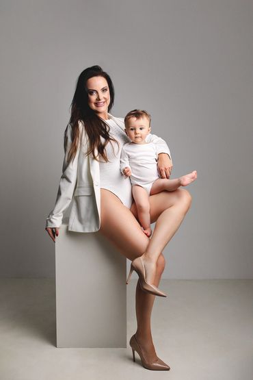 Ensaio gestante fashion em estudio em belo horizonte Mommy Me