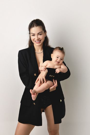 Ensaio gestante fashion em estudio em belo horizonte Mommy Me