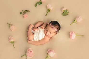Ensaio newborn em estudio em belo horizonte