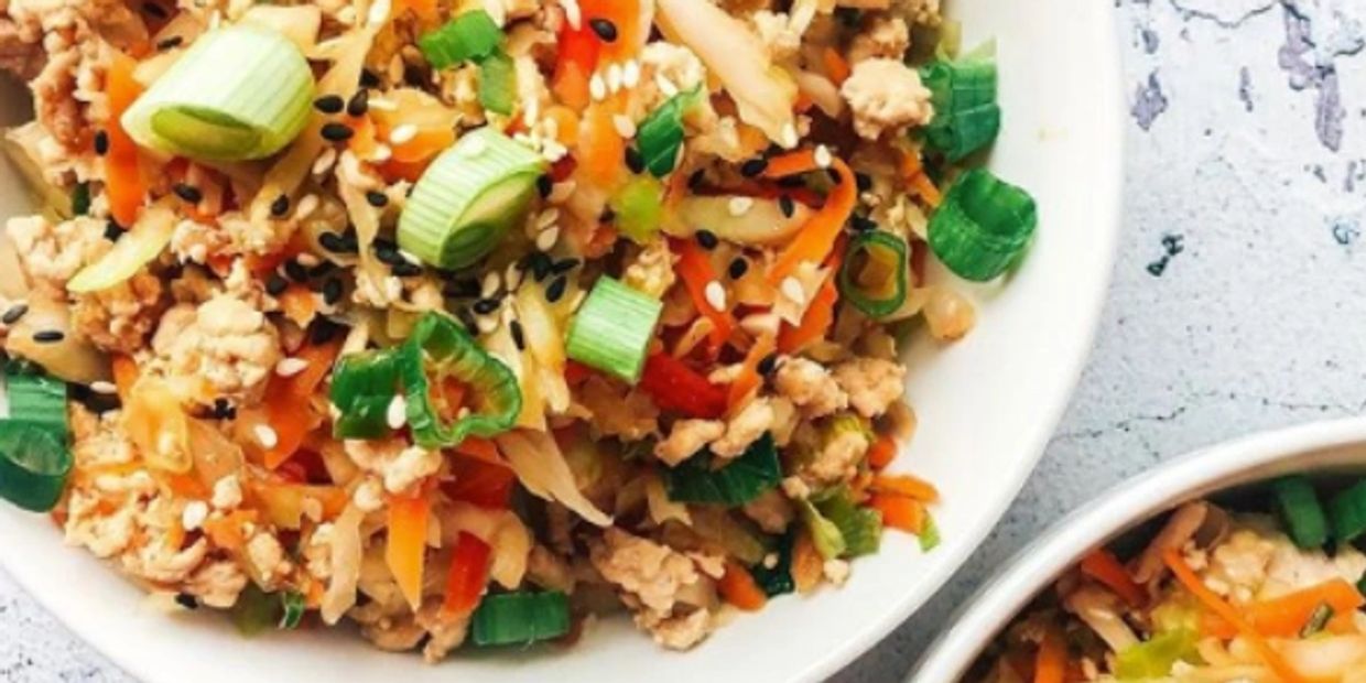 turkey egg roll bowl