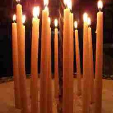 Handmade votive candles 