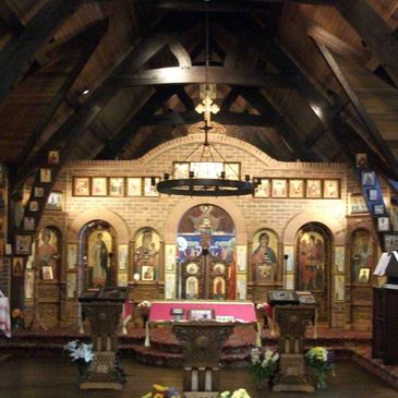 Interior of the Shrine Church of Saint Edward the Martyr, Brookwood