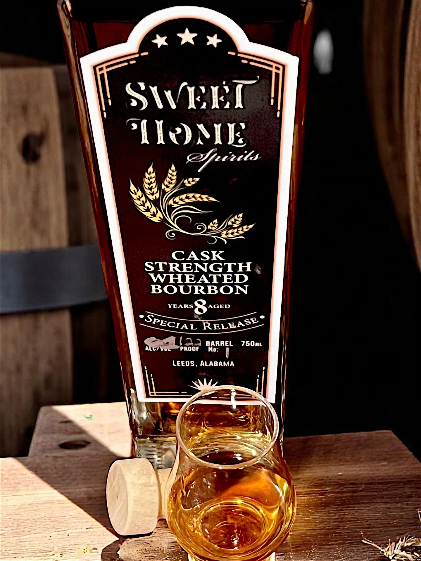 Sweet Home Spirits Sweet Home Cask Strength 8-Year Wheated Bourbon