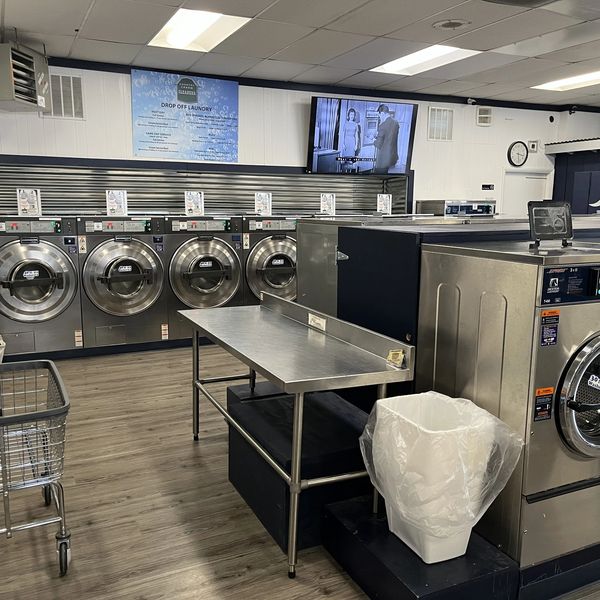 Industrial size washing machines.