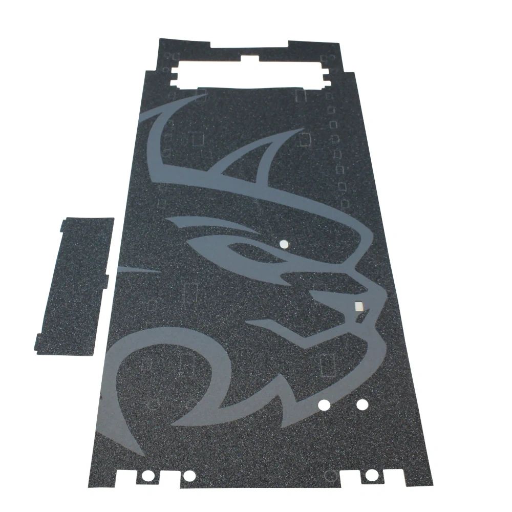 Redcat Logo Deck Sticker(Textured)(Black)(1pc)
