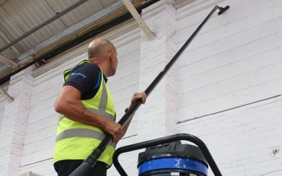 High reach vacuuming