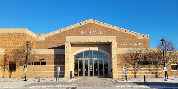 Exterior of the Bellevue Village Hall located at 3100 Eaton Road, Bellevue, Wisconsin