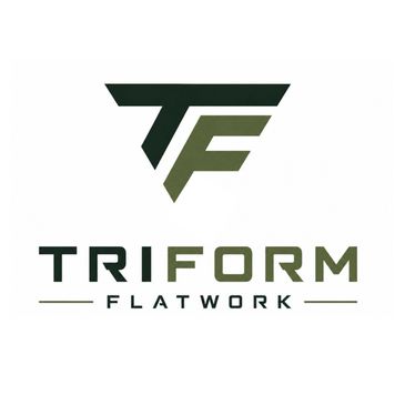 Logo for Triform Flatwork featuring stylized TF letters.