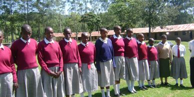 Mädchen auf der Mekenene Primary School