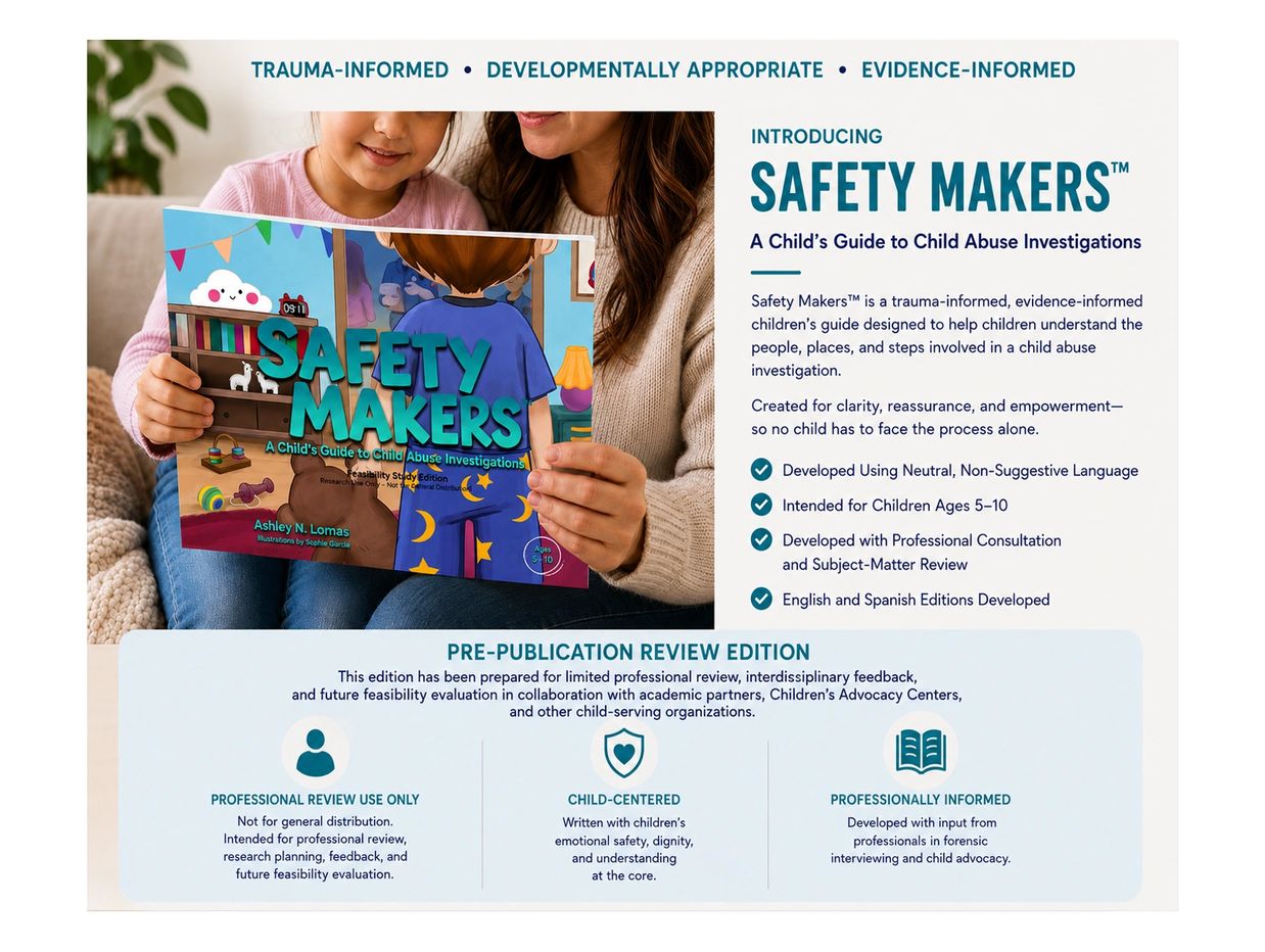 Guidebook 'Safety Makers' helps children understand child abuse investigations.