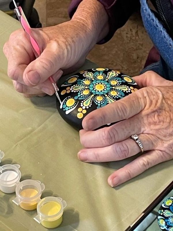 Mandala Stone Group Painting Classes, Thousand Oaks, California Adult classes near me