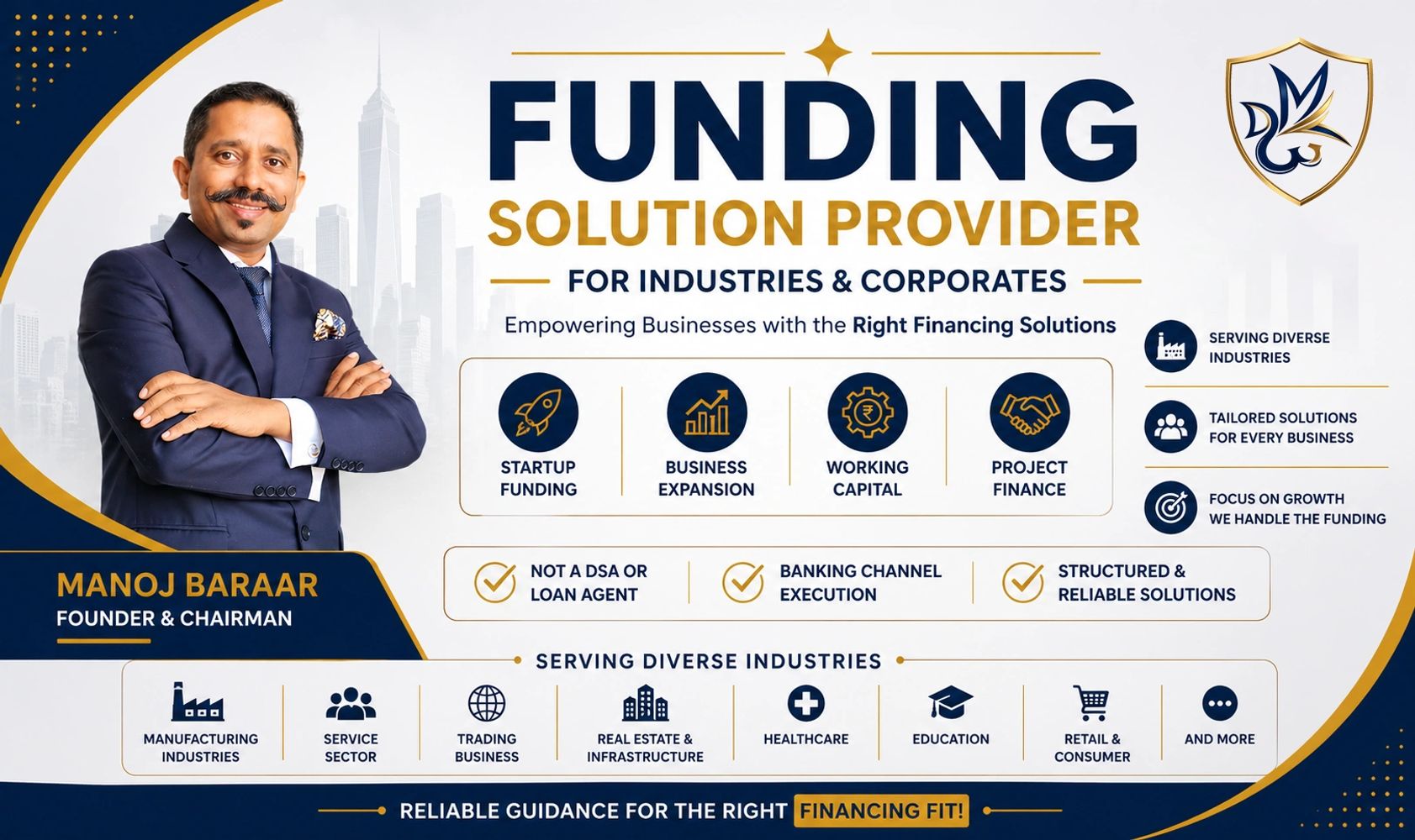 Manoj Baraar, Startup, Expansion & Working Capital Finance Consultant, Delhi NCR, Delhi Wealth Group