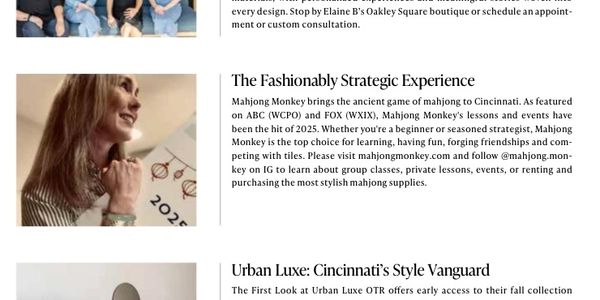 Hyde Park City LifeStyle - September, 2025 - featuring Tara Riordan, Mahjong Monkey