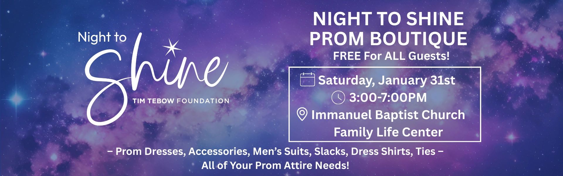 Night to Shine Prom Boutique