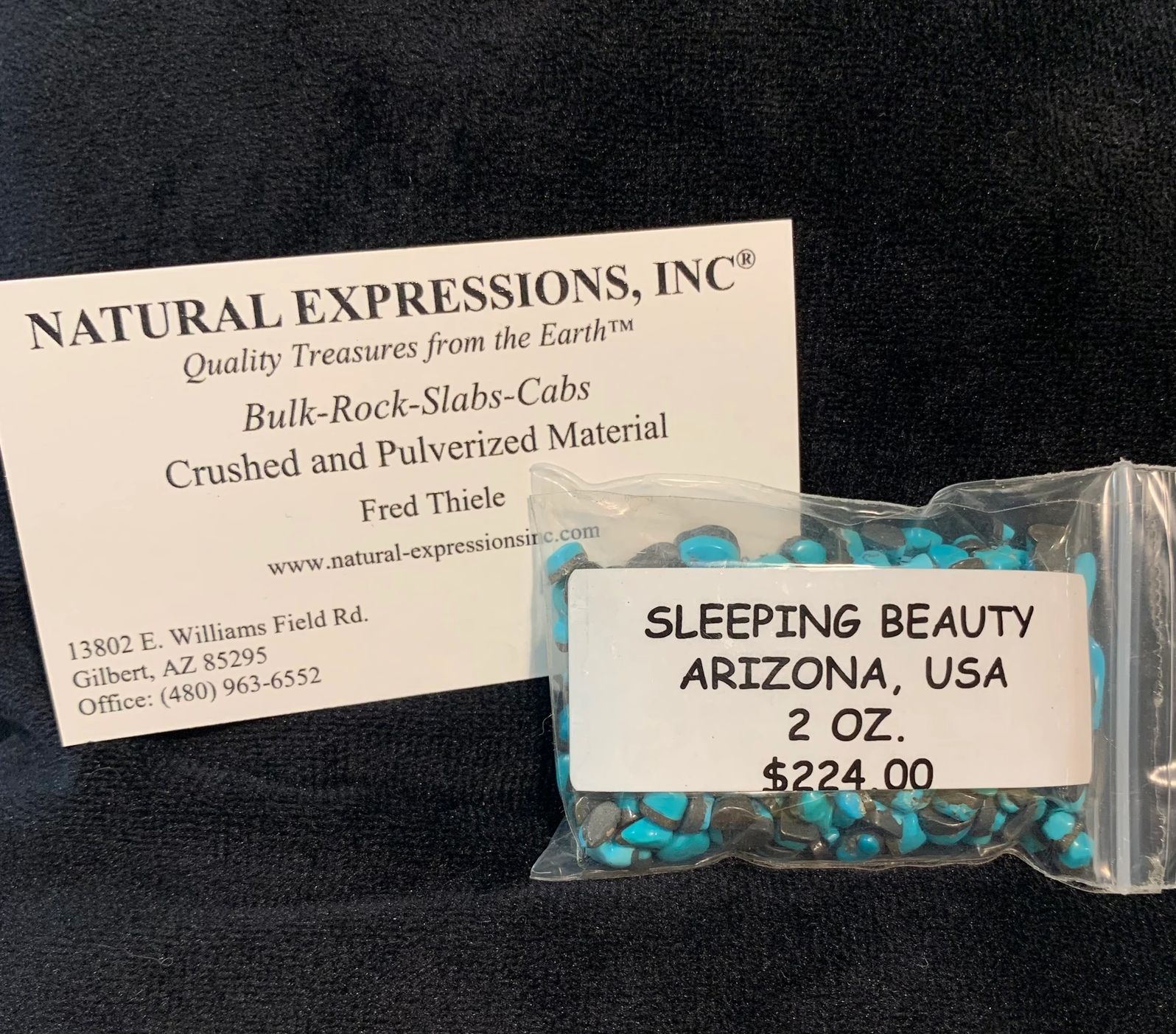Sleeping Beauty Turquoise-Arizona, Natural Nuggets with Backing. 2 oz. Bag