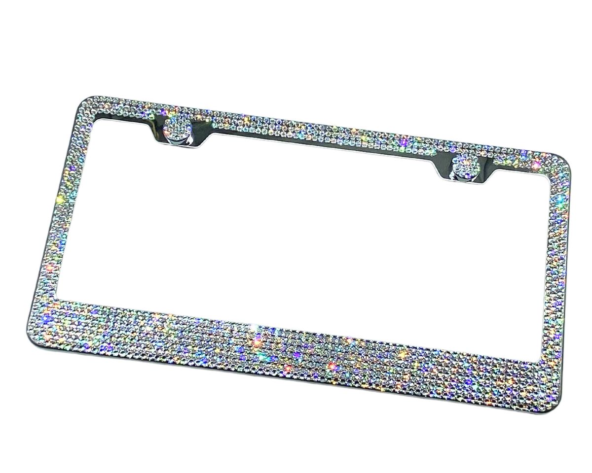 Crystal Bling License Plate Frame 6 Row