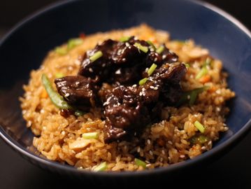 darkberry Beef Oyster Stir Fried Rice