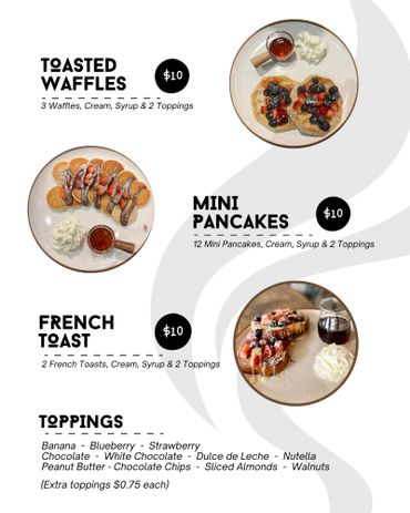 Morning Delights Menu