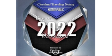 Best Of Cleveland Award in the Notary Public Category