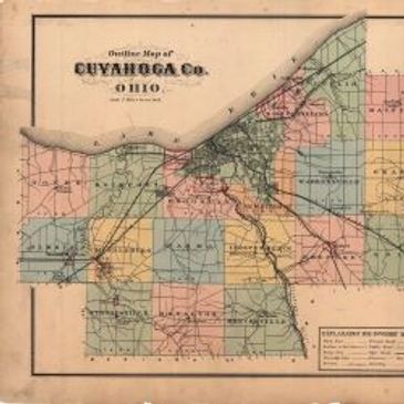  Old Map of Cuyahoga County