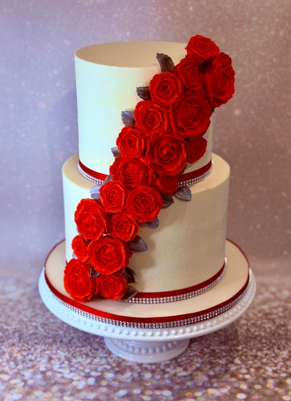 Ruby Wedding anniversary Cake 