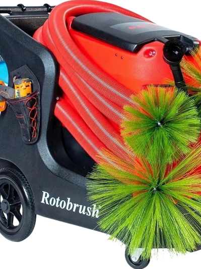 Rotobrush air duct cleaning equipment