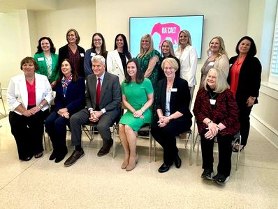 US Senators Katie Britt (AL) and Bill Cassidy (LA) meeting with CALTs at the University of Alabama. 