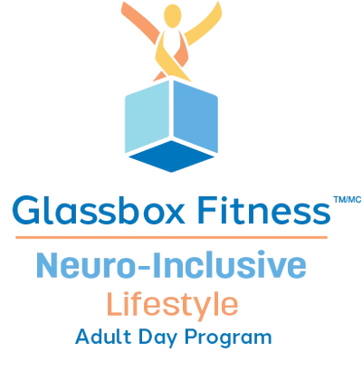 Logo for Glossbox Fitness, a neuro-inclusive adult day program.