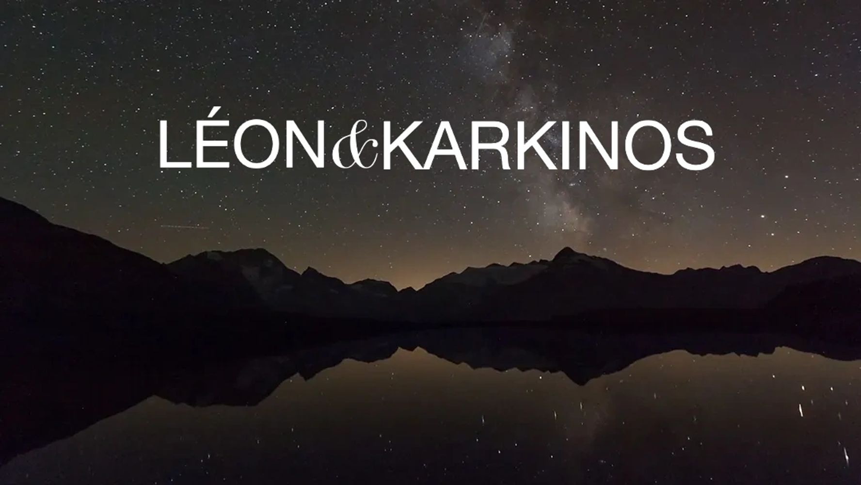 The same image but with my logo overlayed above the mountains.